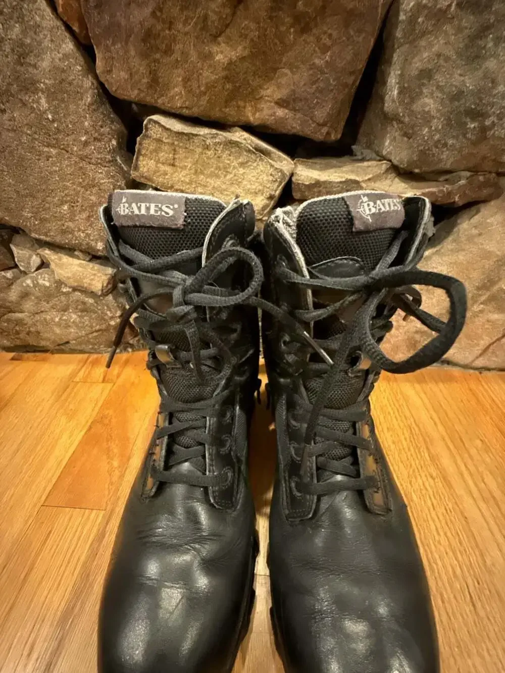 Bates Black Leather Side-Zip Tactical Boots Size 7.5